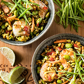 Simplot Good Grains™ Thai Style Red Quinoa & Vegetable Blend, In Use