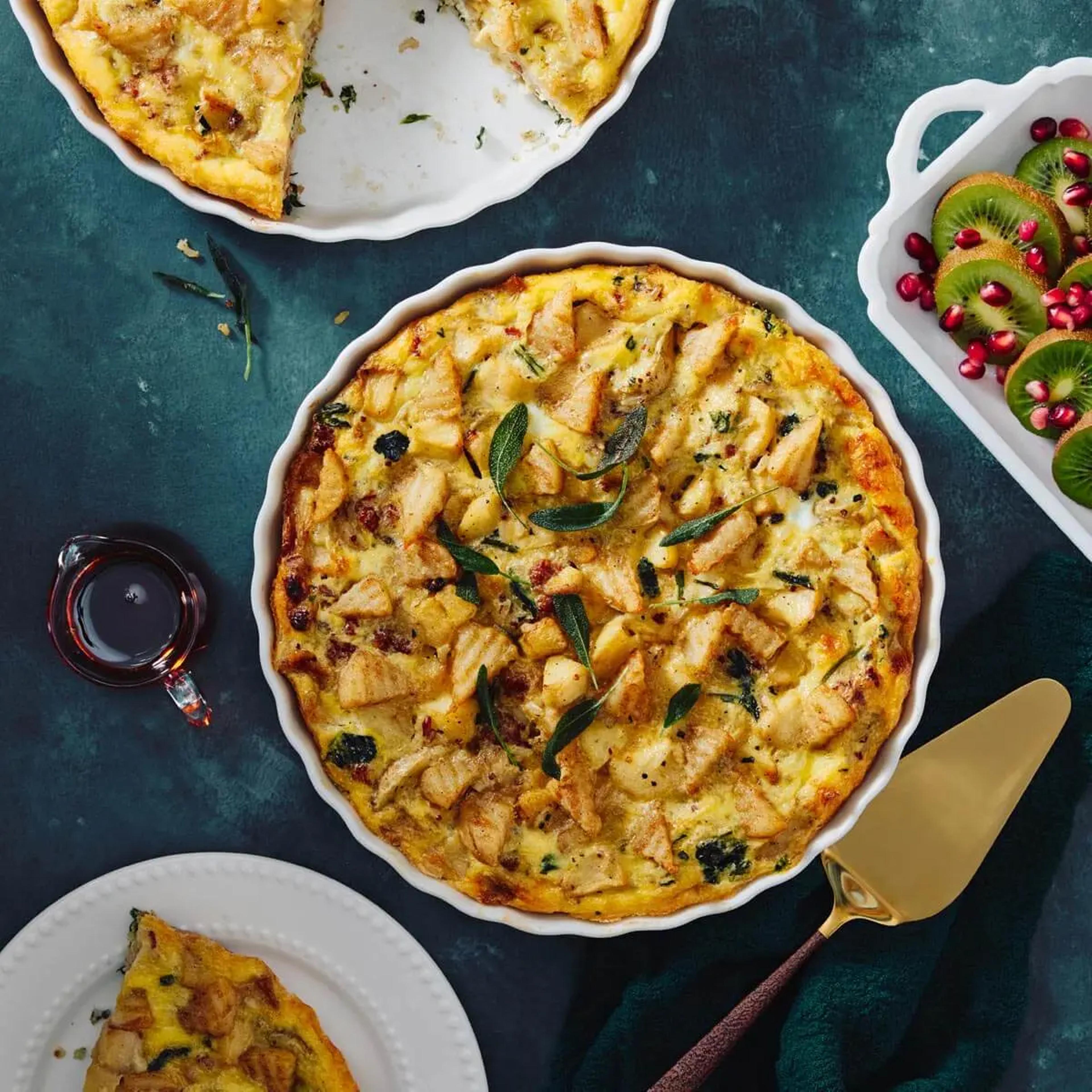 Christmas Morning Quiche Recipe Card