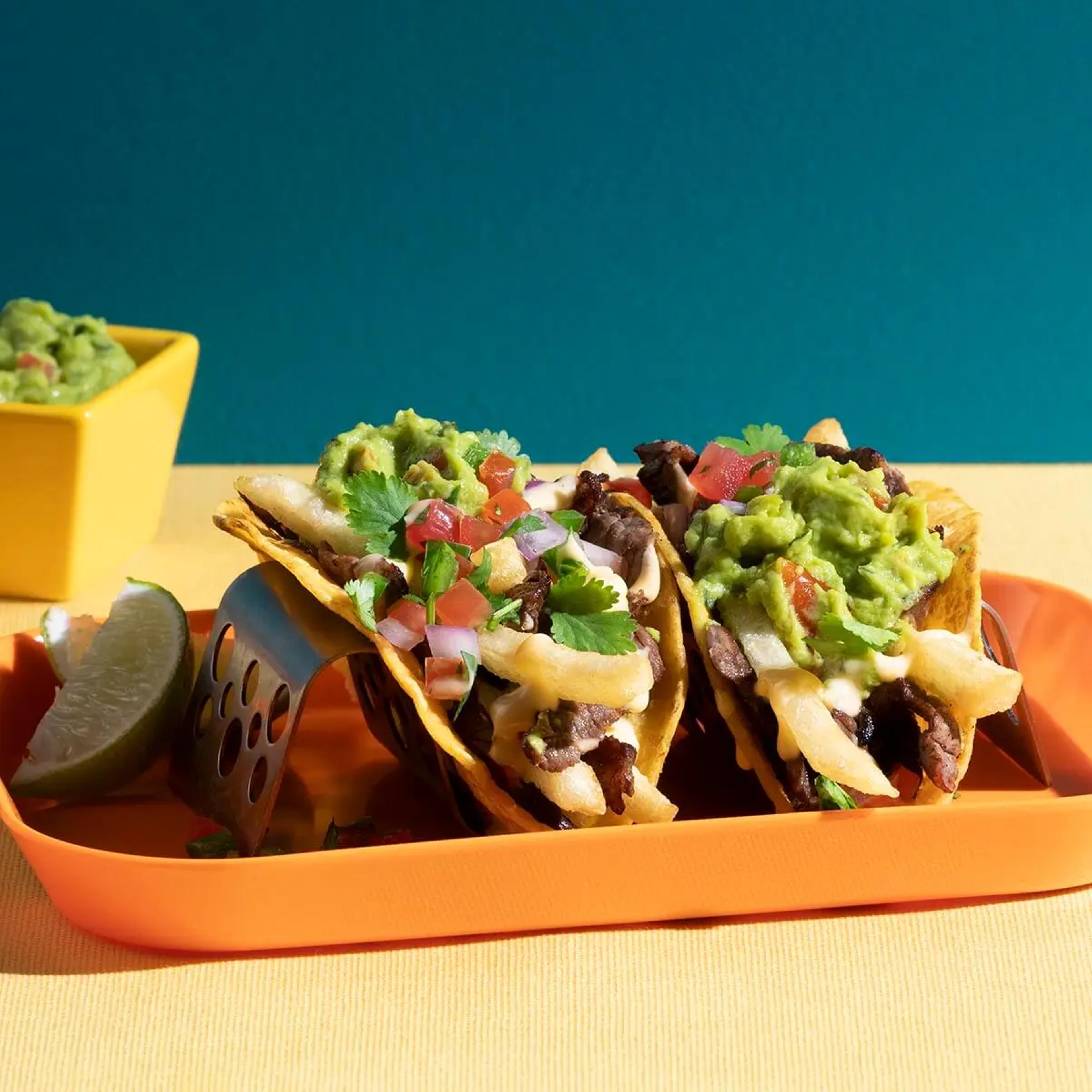 Carne Asada Fries Taco Recipe Card